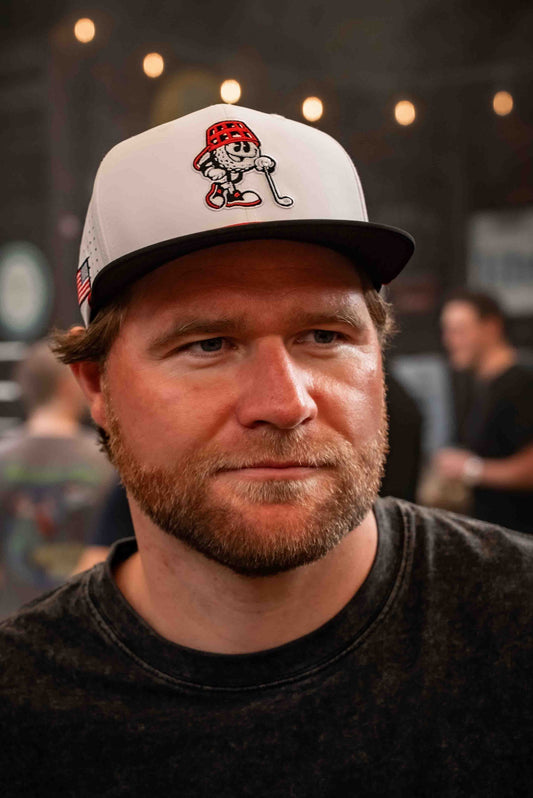 Game Day White/Black/Red Hat