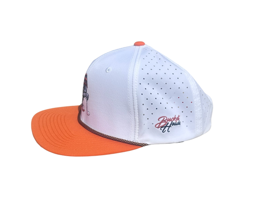 Game Day White & Orange Hat