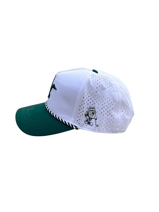 Dark Green & White Classic BH 6-Panel Hat