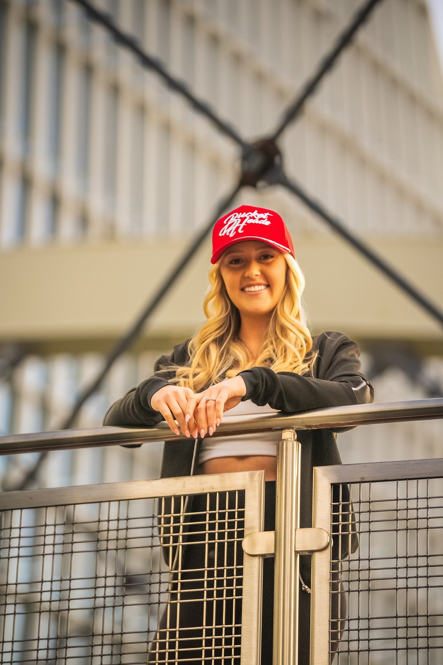Classic Script 6-Panel Red Hat