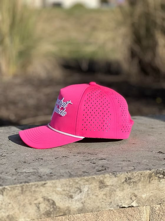 Classic Script 6-Panel Pink Hat