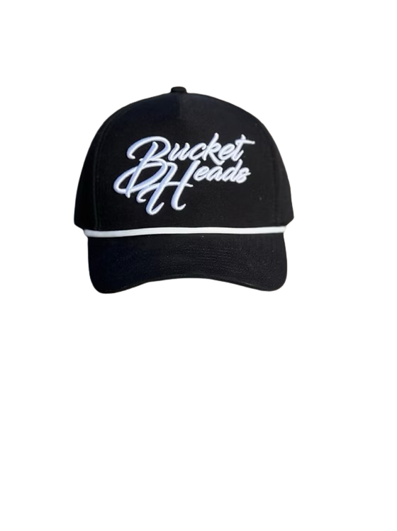 Classic Script 6-Panel Black Hat