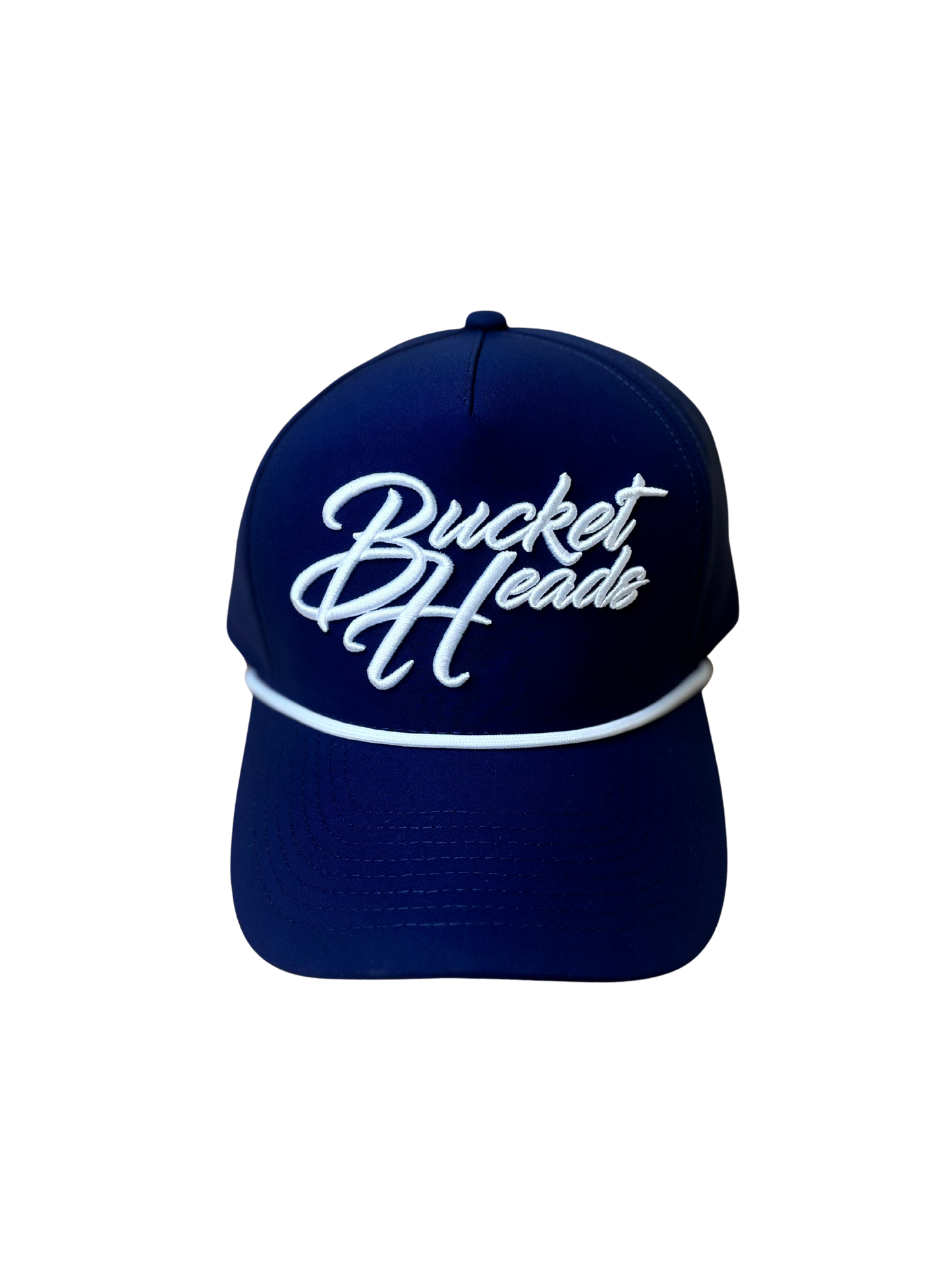 Classic Script 6-Panel Navy Hat