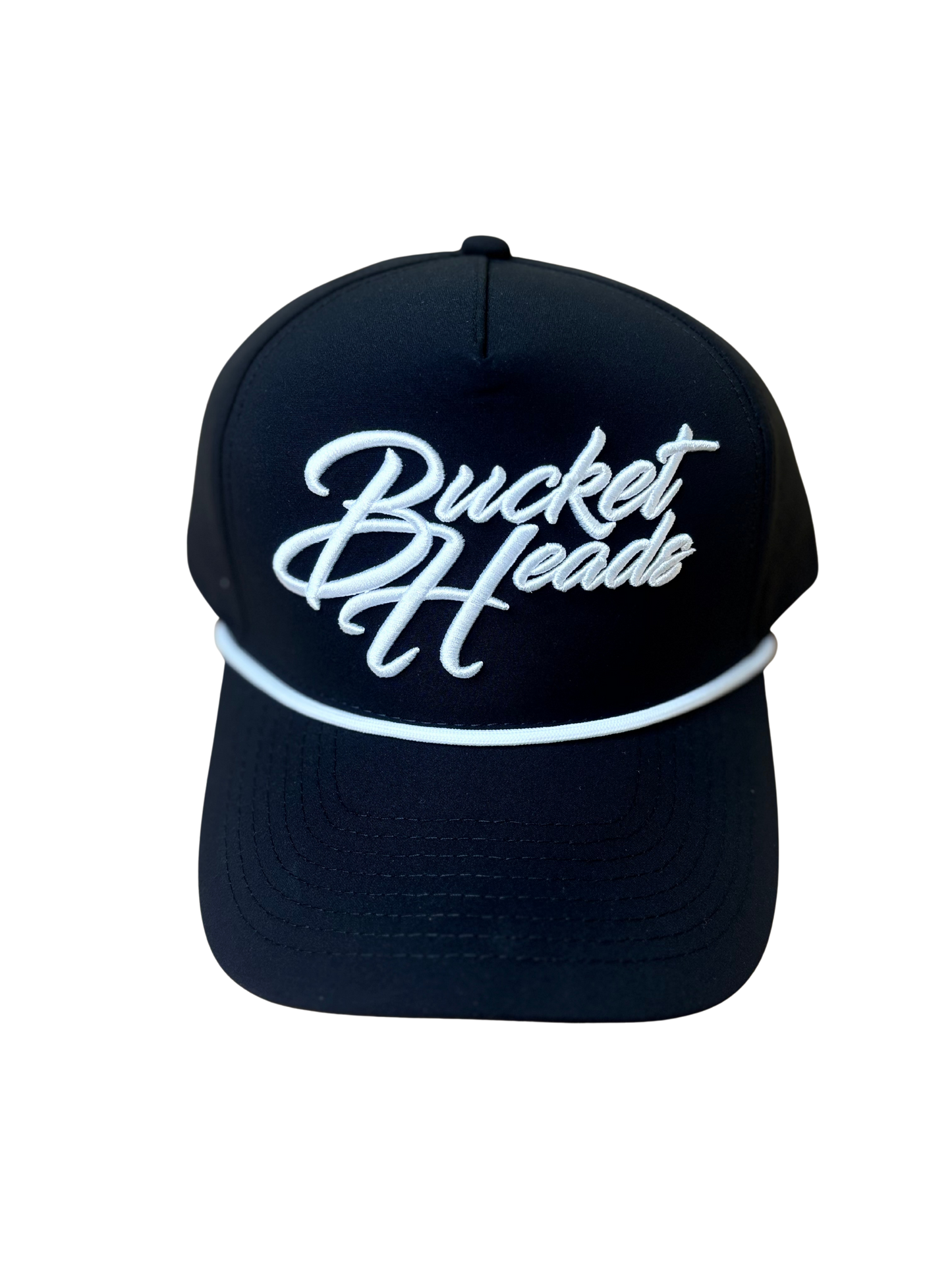 Classic Script 6-Panel Black Hat