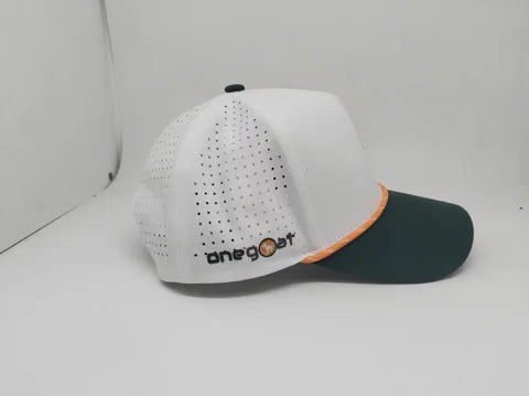 One Goat Foundation custom hat with OneGoat side embroidery