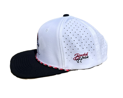 Game Day White/Black/Red Hat
