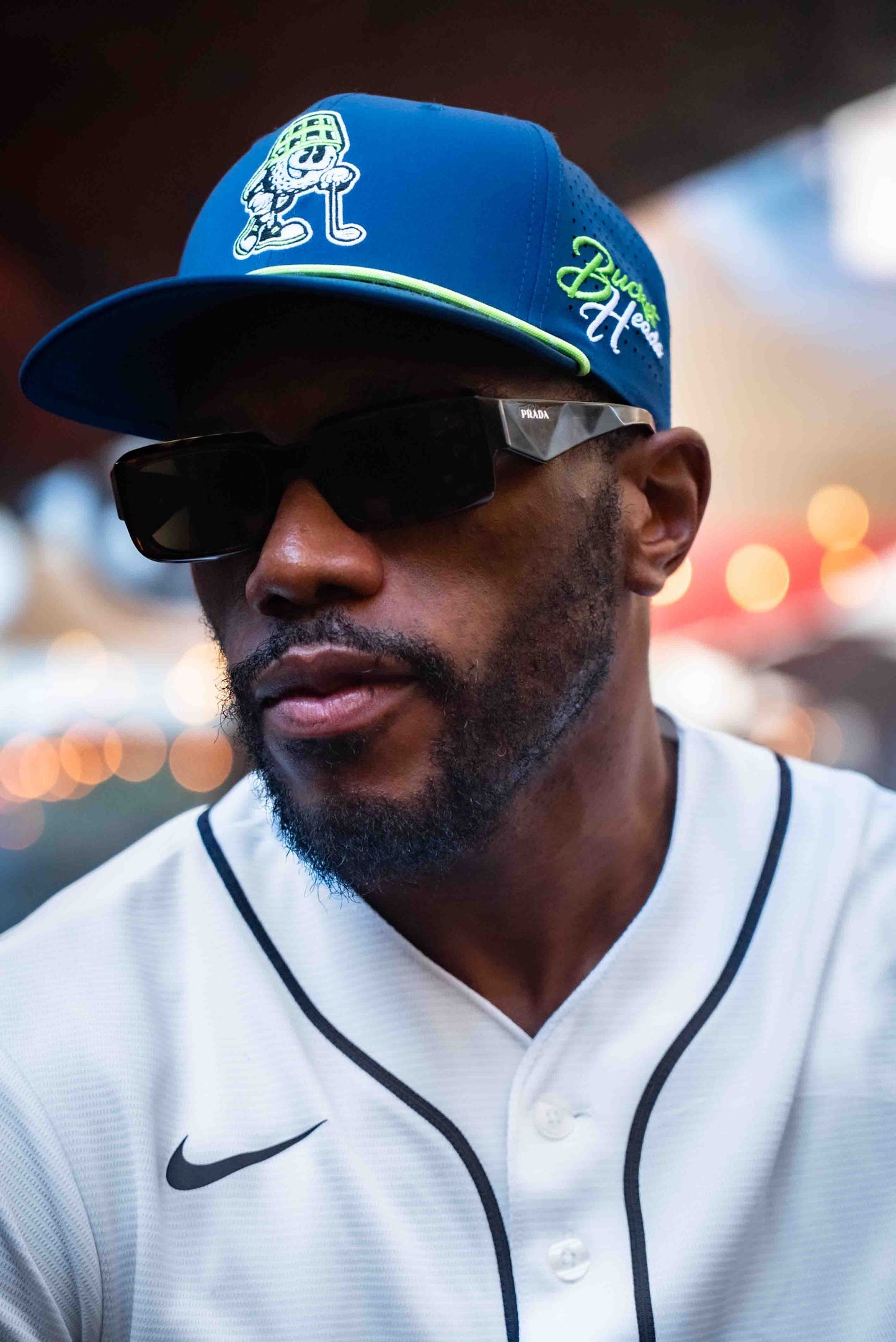 Game Day Navy & Lime Green Hat