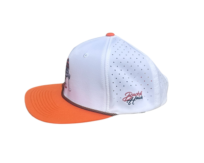 Game Day White & Orange Hat