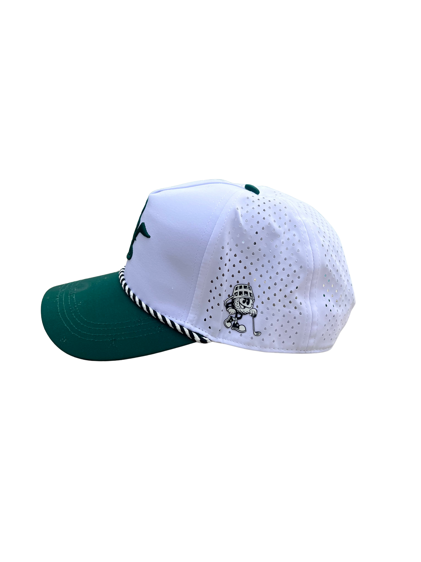 Dark Green & White Classic BH 6-Panel Hat