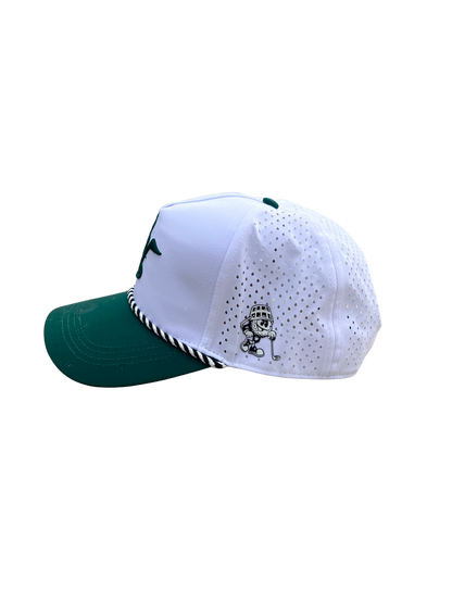 Dark Green & White Classic BH 6-Panel Hat