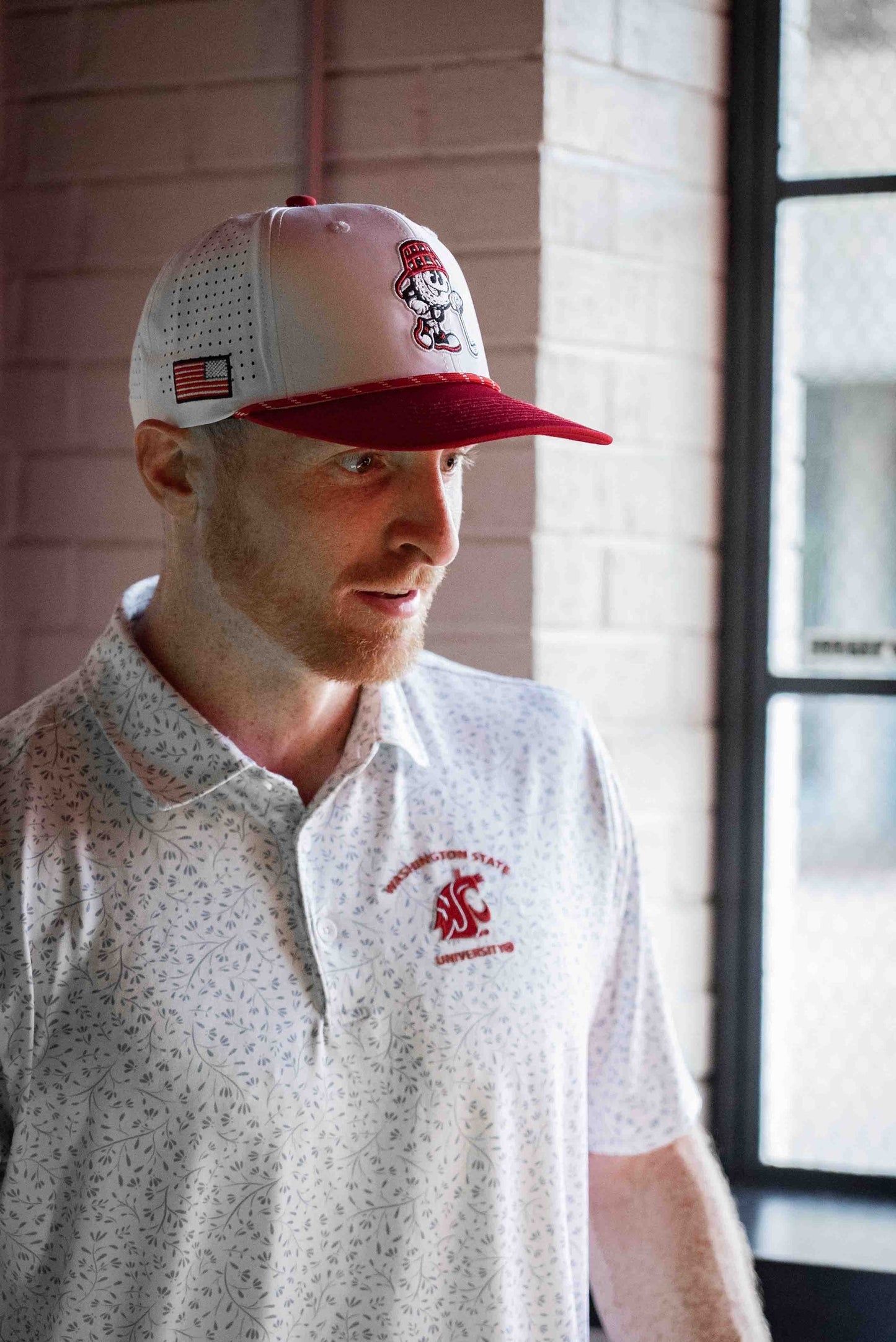 Game Day White & Crimson Hat