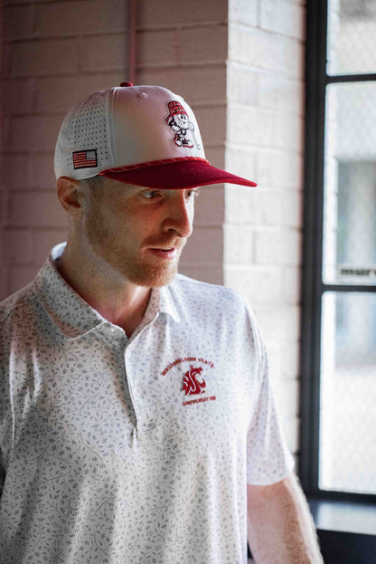 Game Day White & Crimson Hat