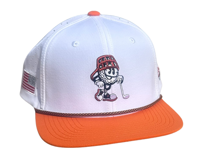Game Day White & Orange Hat