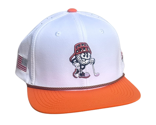 Game Day White & Orange Hat