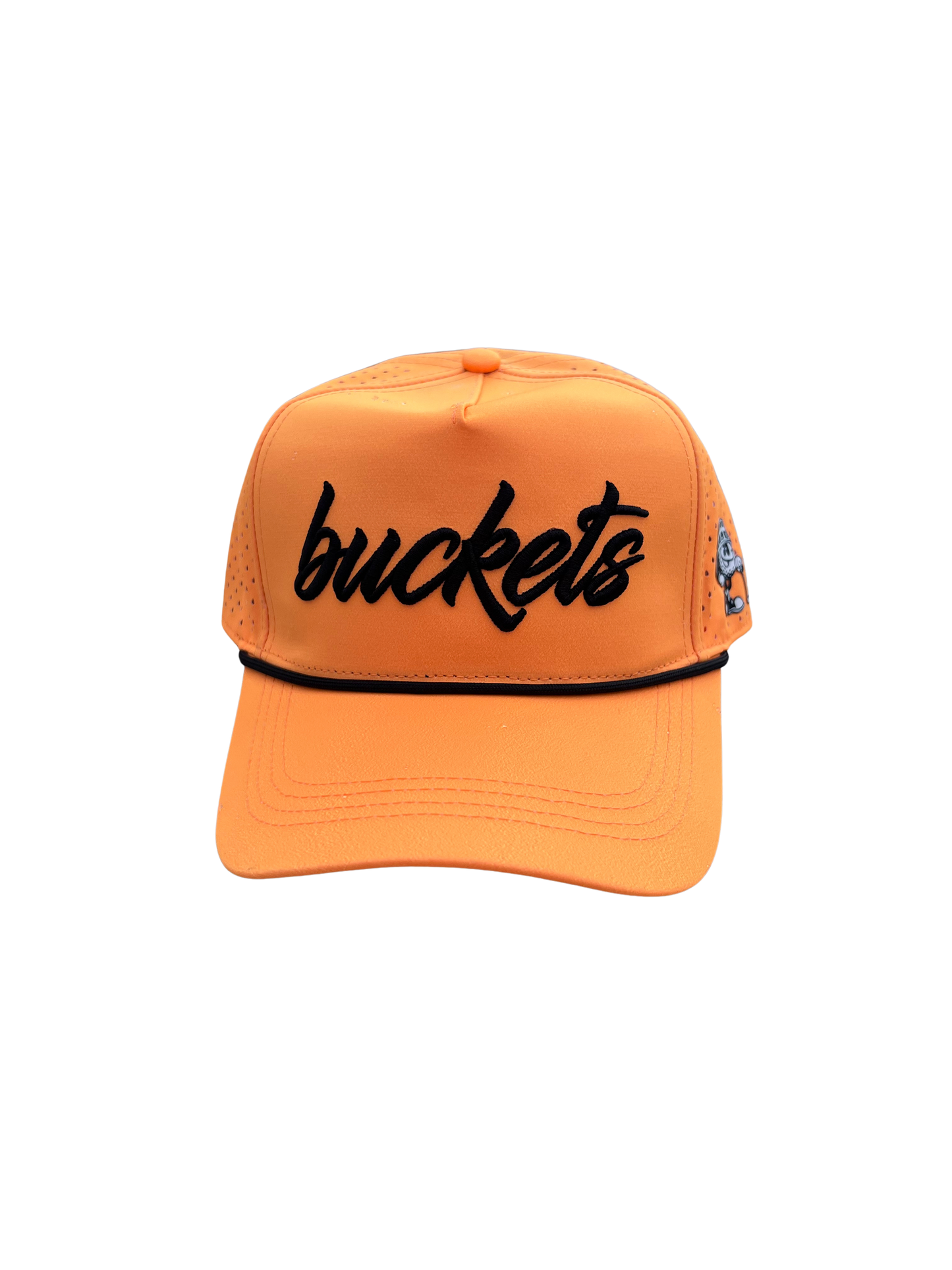Neon Orange Classic Script 6-Panel Hat