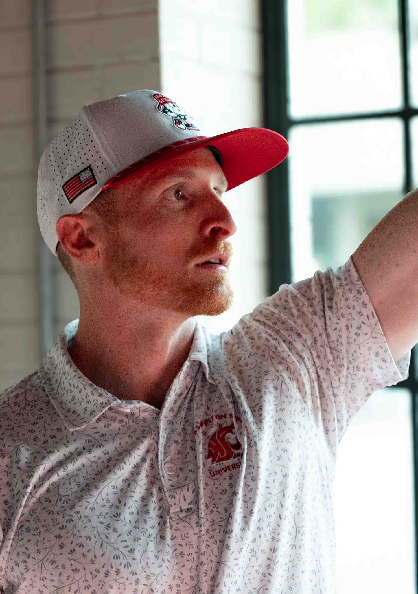 Game Day White & Crimson Hat