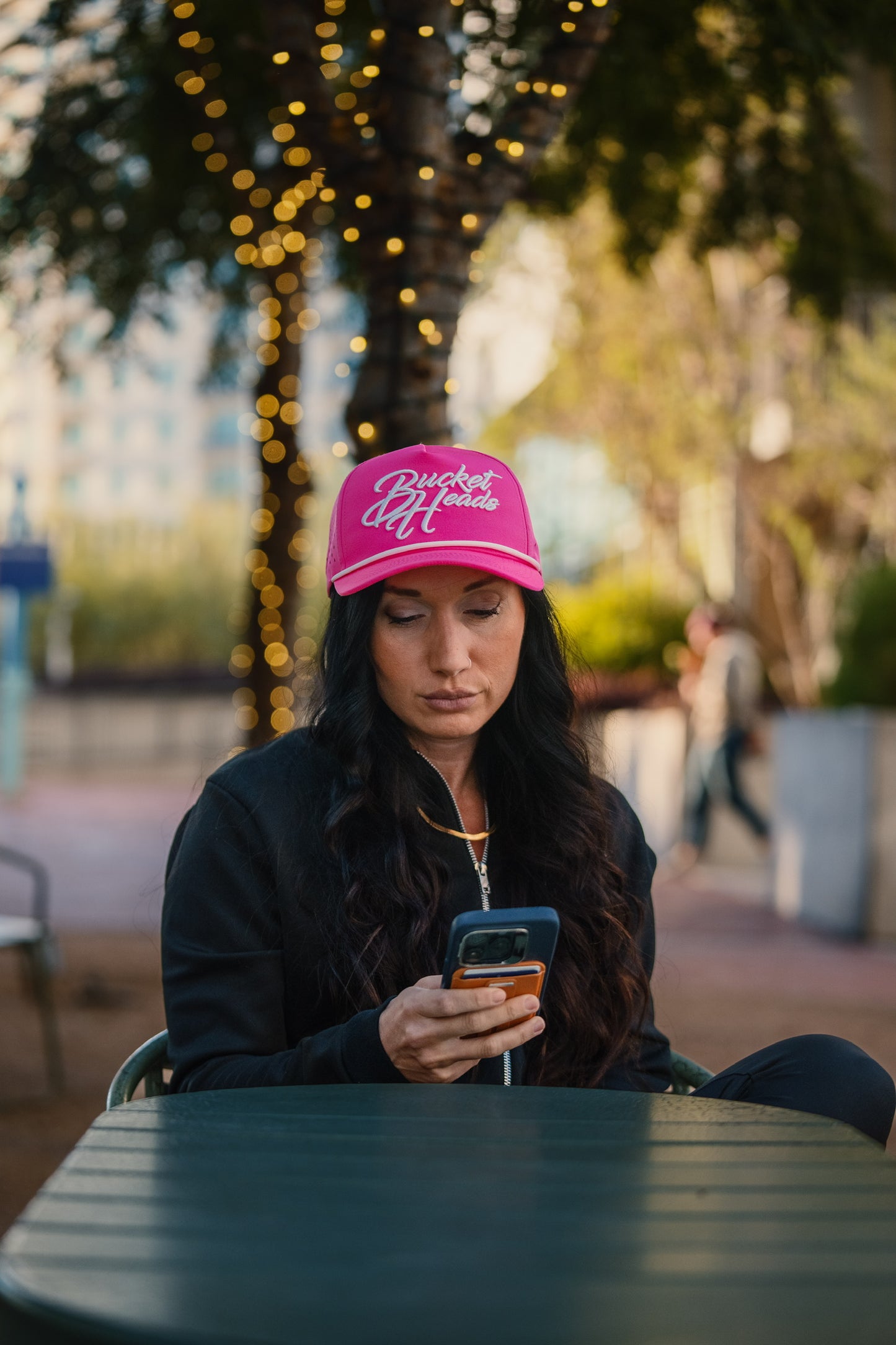 Classic Script 6-Panel Pink Hat
