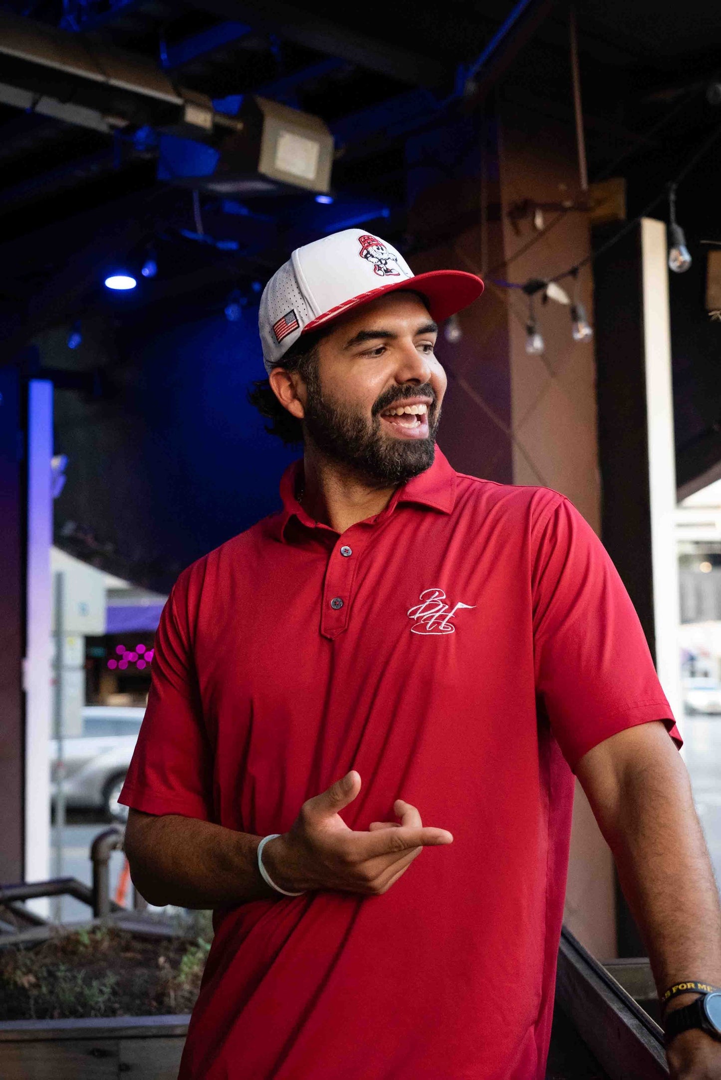 Game Day White & Crimson Hat