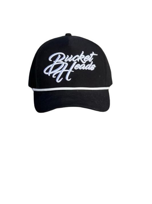 Classic Script 6-Panel Black Hat