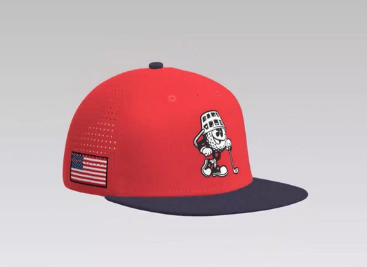 Classic Mascot 6-Panel Red/White/Blue Hat