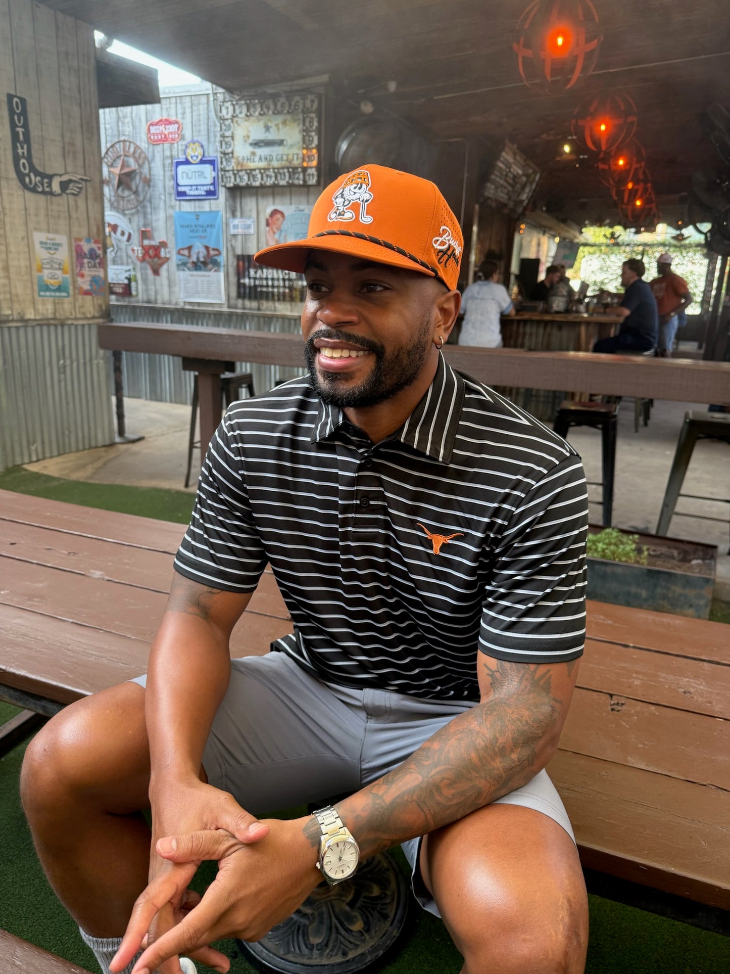 Game Day Burnt Orange & Black Hat