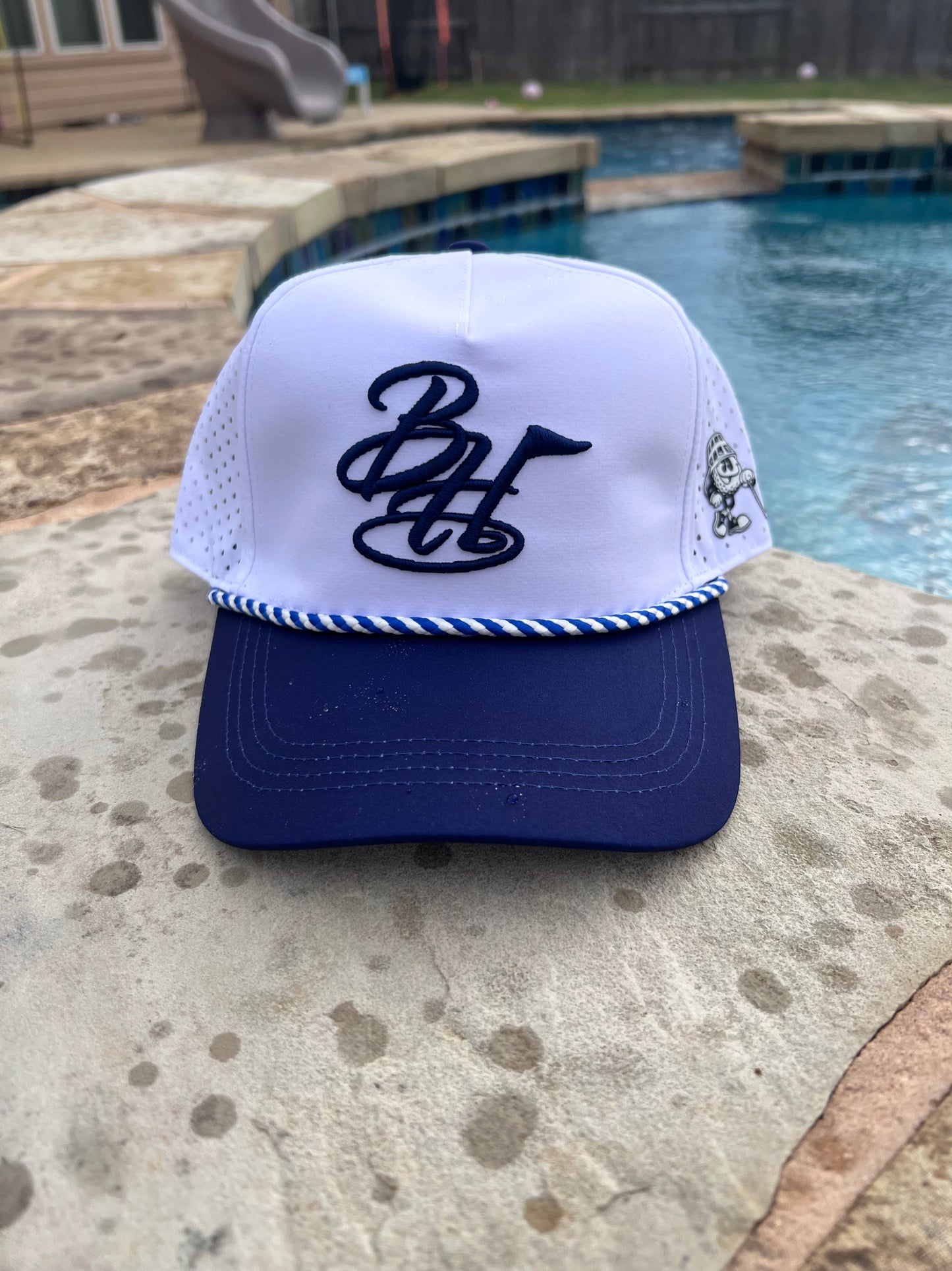 Navy & White Classic BH 6-Panel Hat