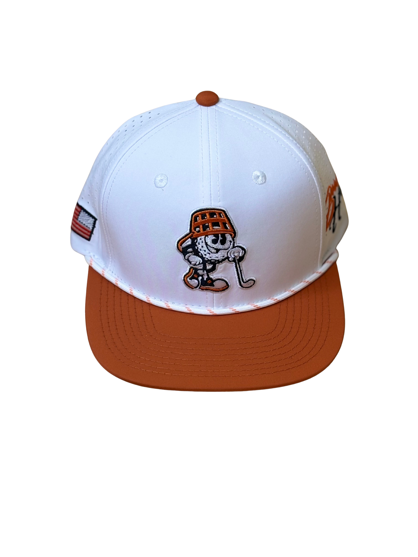 Game Day White & Burnt Orange Hat