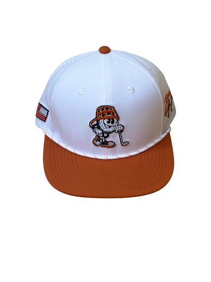 Game Day White & Burnt Orange Hat