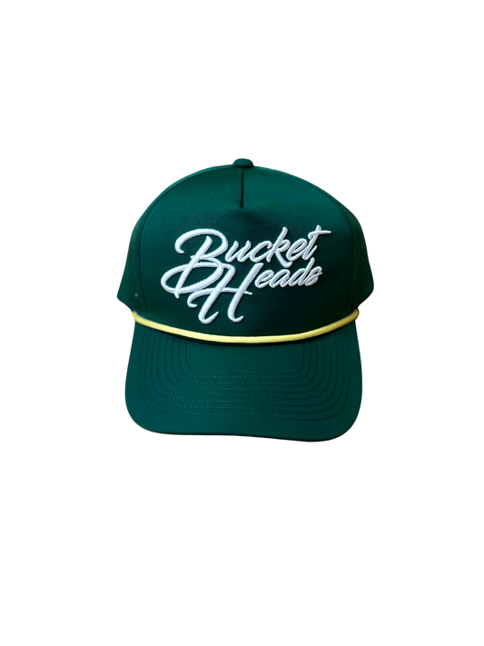 Classic Script 6-Panel Green Hat