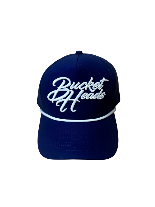 Classic Script 6-Panel Navy Hat