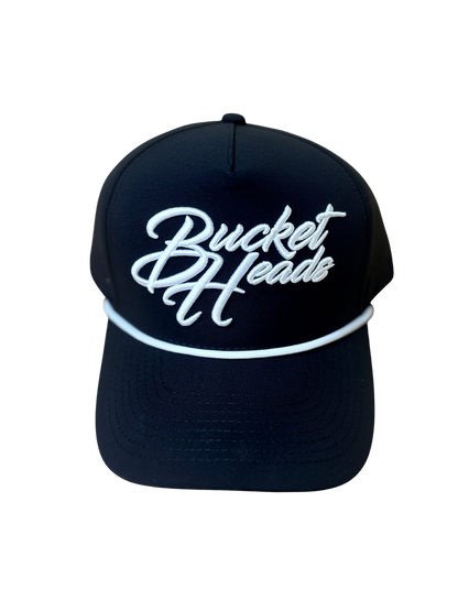 Classic Script 6-Panel Black Hat