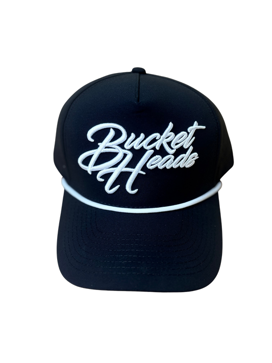 Classic Script 6-Panel Black Hat