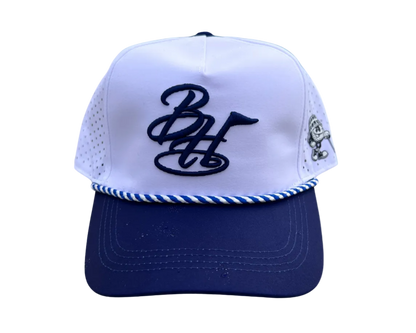 Navy & White Classic BH 6-Panel Hat