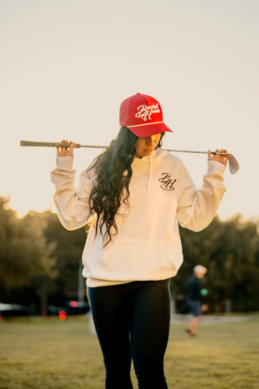 Classic Script 6-Panel Red Hat