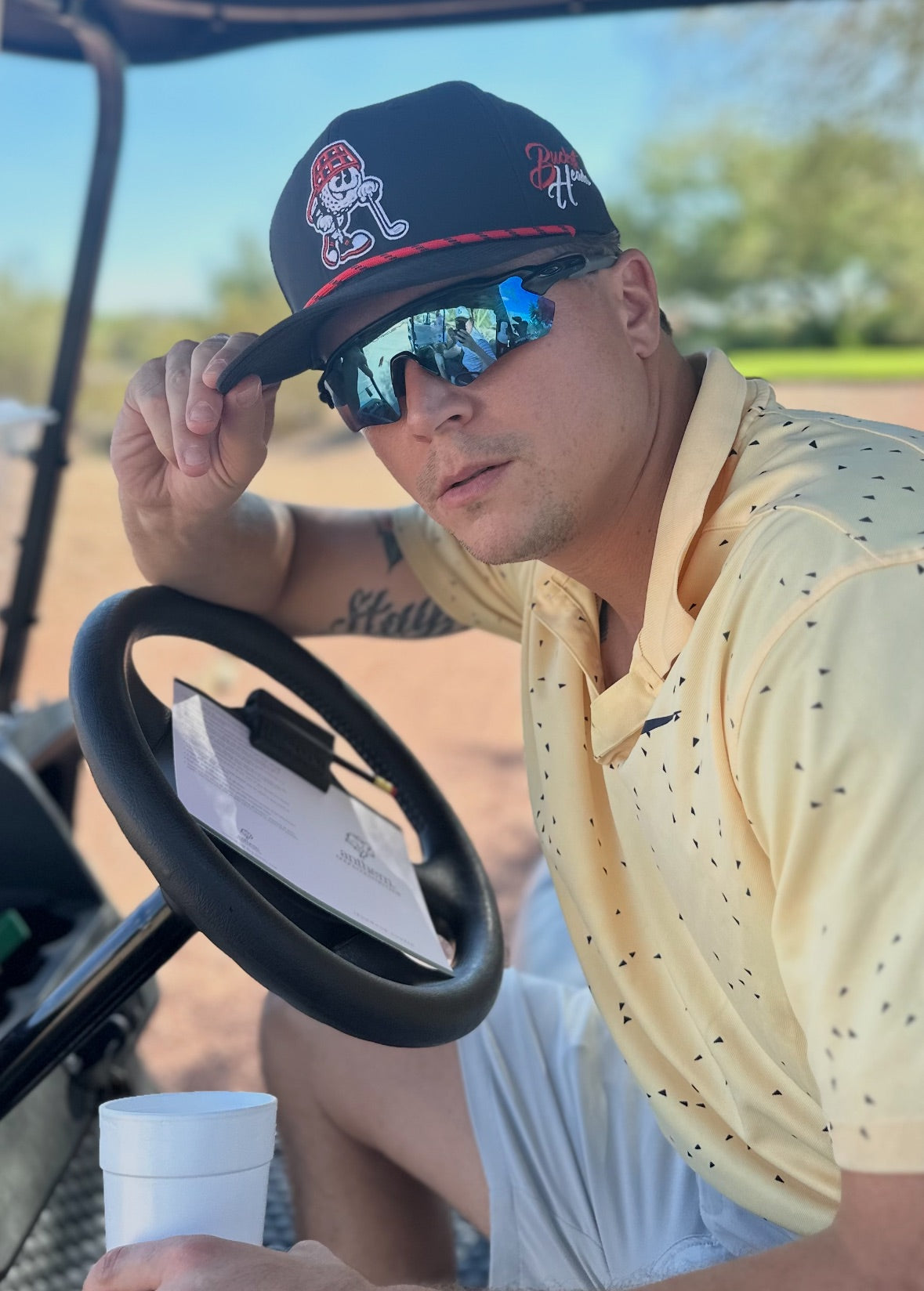 Game Day Black & Red Hat