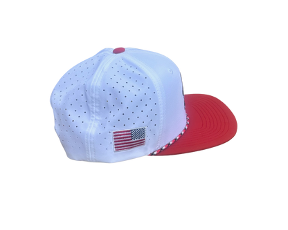 Game Day White & Crimson Hat