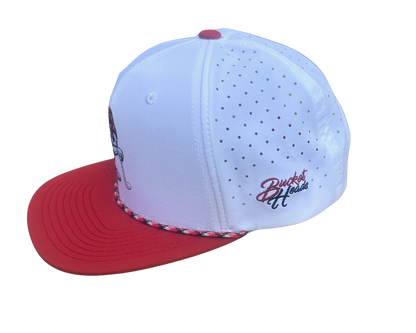 Game Day White & Crimson Hat