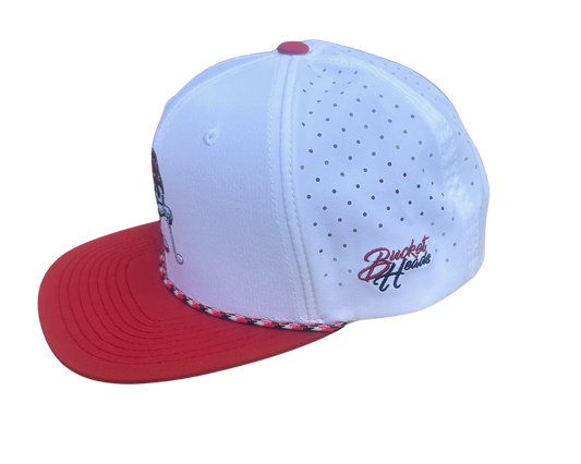 Game Day White & Crimson Hat