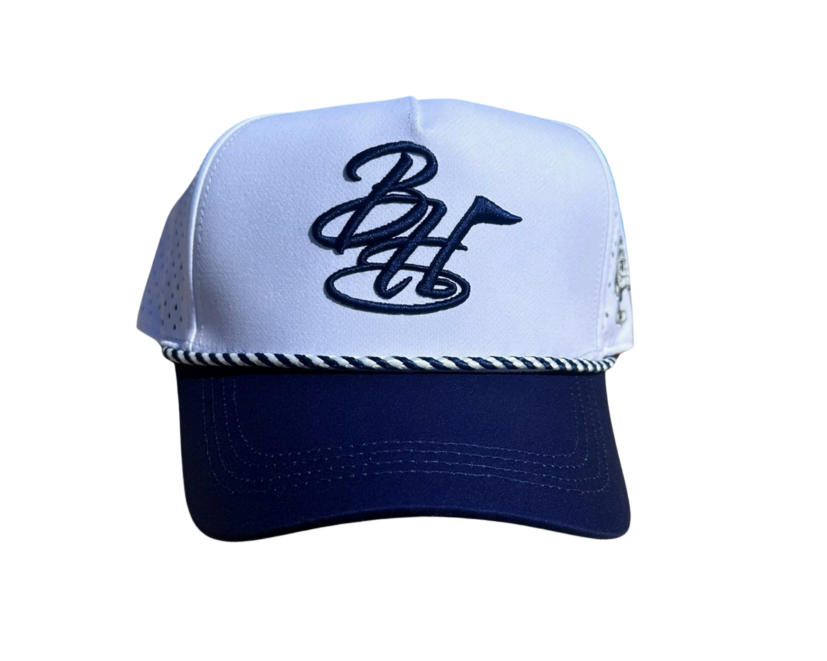 Navy & White Classic BH 6-Panel Hat