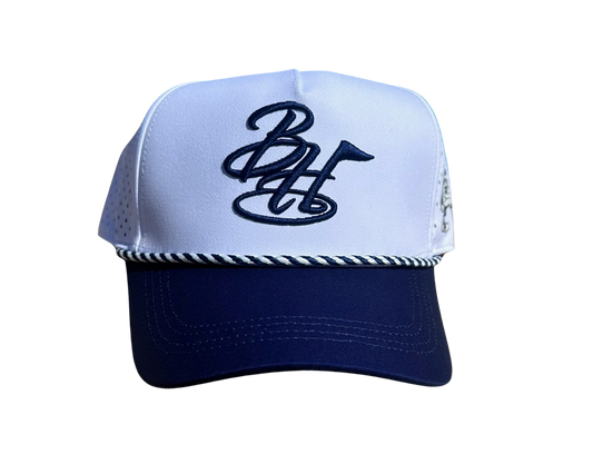 Navy & White Classic BH 6-Panel Hat